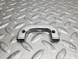 W123 interior chrome door latch trim left used OEM