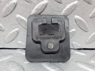 R129 SL roof lock cover trim pair used OEM