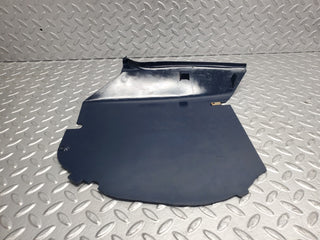 W123 kick panel right side blue used OEM