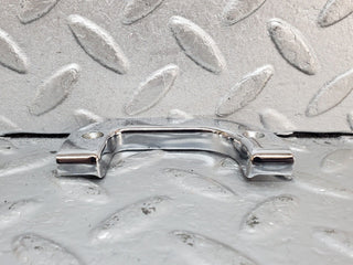 W123 interior chrome door latch trim right used OEM