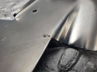 W124 Cabriolet left door chrome cover used OEM