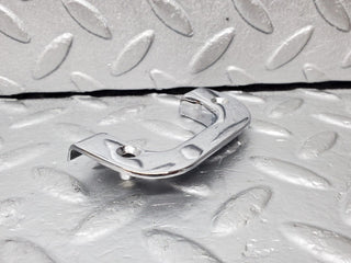 W126 interior chrome door latch trim left used OEM
