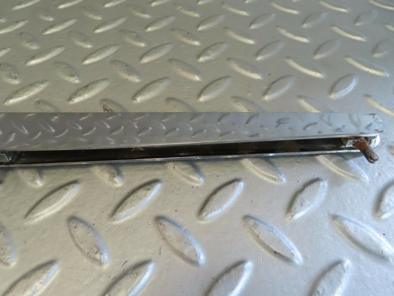 15719 Mercedes-Benz R107 450SL Trunk Chrome Handle Moulding Right 1076901480