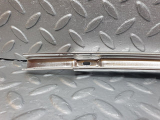 W108 rear left door window chrome channel used OEM