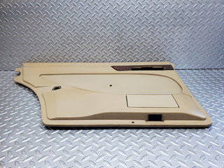 W126 rear left door card beige used OEM
