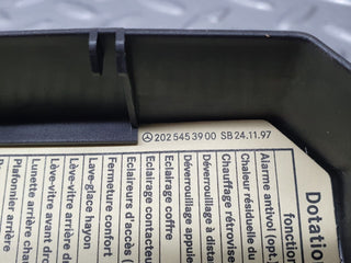 42100 Mercedes-Benz W202 C200 Fuse Box Cover Lid 2025450803 2025455140 2025453900