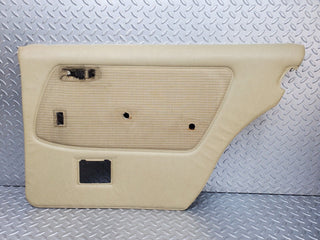W123 rear right door card beige used OEM
