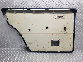 W123 rear right door card blue used OEM