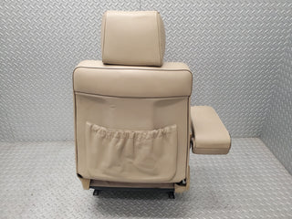 W124 Cabriolet front left passenger seat leather beige used OEM