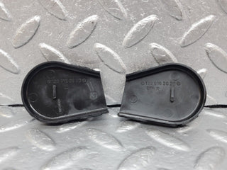 44463 Mercedes-Benz W123 280E Seat Belt Runner Cover Trim 2x Black 1239192520 1239192920 1239192620 1239193020