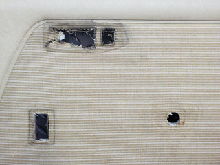 W123 rear right door card beige used OEM