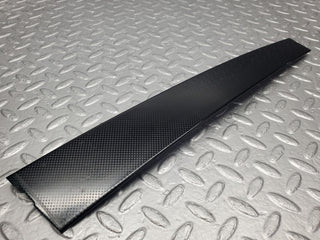 W210 rear left door window exterior trim used OEM