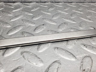 W123 Wagon rear right door window chrome frame used OEM