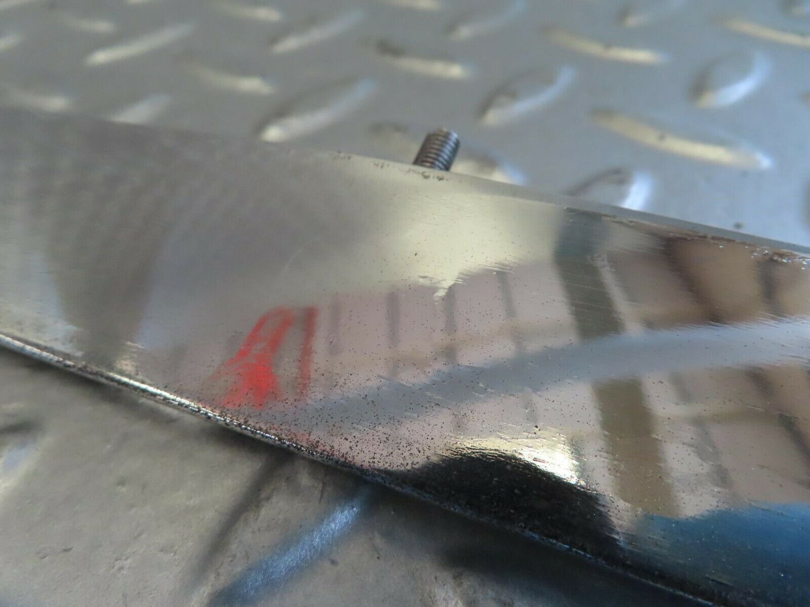 15719 Mercedes-Benz R107 450SL Trunk Chrome Handle Moulding Right 1076901480