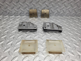 W126 Coupe door window guide bracket pair used OEM
