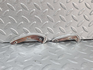 W108 interior door handle chrome trim pair left used OEM