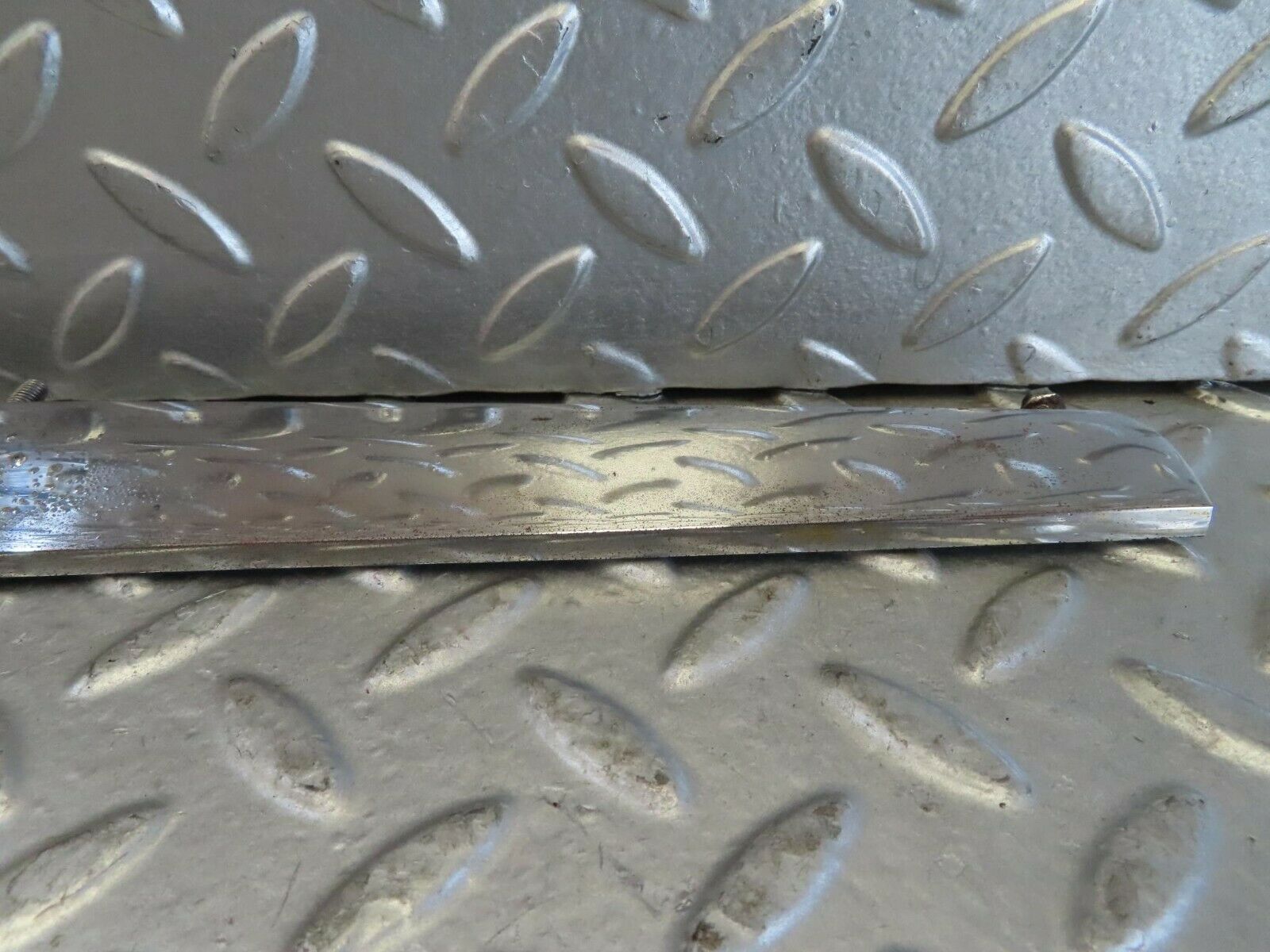 15719 Mercedes-Benz R107 450SL Trunk Chrome Handle Moulding Right 1076901480