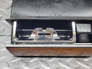 W126 centre console ashtray wood finish used OEM