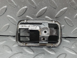 W108 door opener chrome frame right used OEM