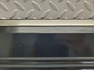 W126 Coupe left door lower moulding trim used OEM