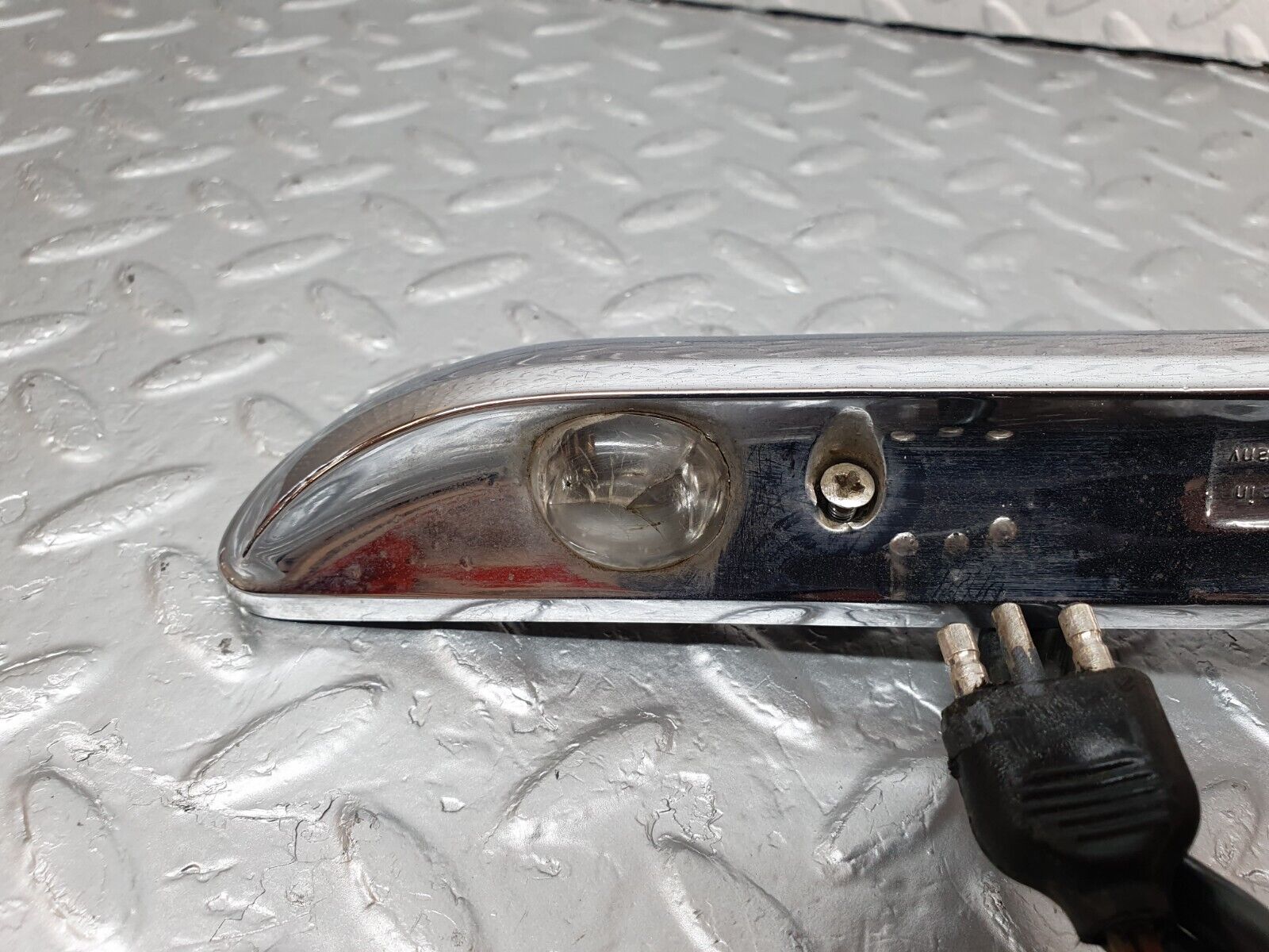 43163 Mercedes-Benz W108 280SE Number Plate Light Trunk Chrome Hella K12860 12860R4