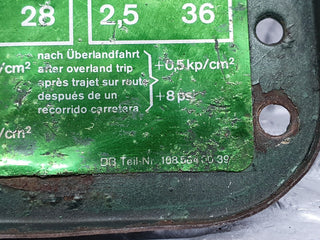 43176 Mercedes-Benz W108 280SE Fuel Tank Flap Cap