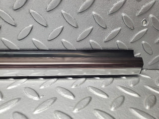 W140 front left door moulding chrome trim used OEM