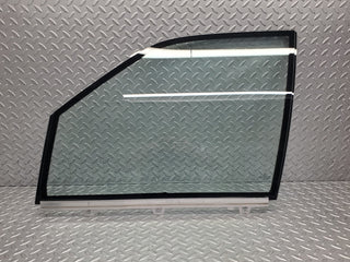 W140 front left door double window glass used OEM