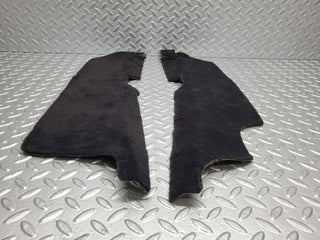 W123 Coupe rear floor cross member mat carpet black used OEM