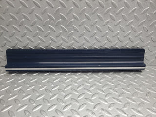 W123 rear left door sill trim blue used OEM