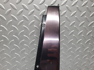 W140 front left door window exterior trim used OEM
