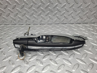 W124 Cabriolet left door exterior handle with key used OEM