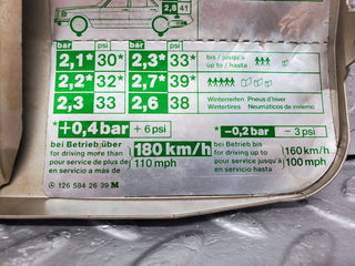 45785 Mercedes-Benz W126 420SE Fuel Tank Flap Cap 1265842639