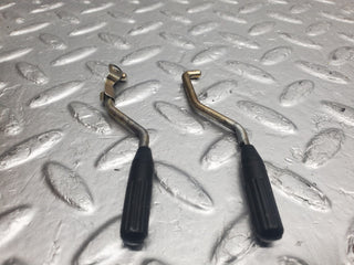 W123 front door lock knob pair used OEM