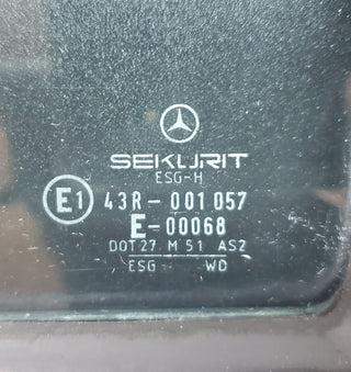 44369 Mercedes-Benz W123 280E Rear Right Quarter Window Glass 1237350224