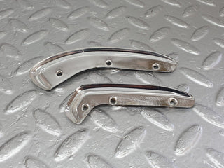 W108 interior door handle chrome trim pair left used OEM