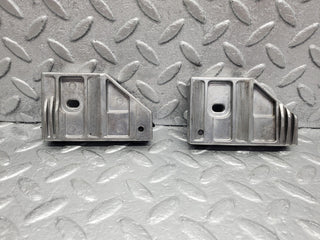 W126 Coupe door window guide bracket pair used OEM