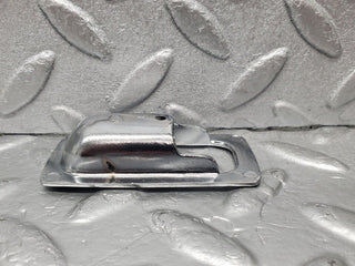 W123 Coupe door lock handle surround chrome used OEM
