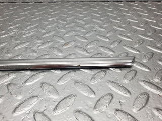 W123 front left door chrome moulding trim used OEM