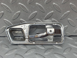 W123 Coupe door opener chrome frame left used OEM