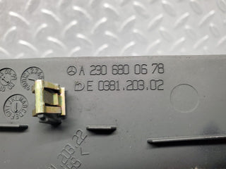 R230 dashboard side cover panel left grey used OEM