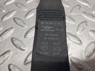 W201 Baby Benz front left seat belt with buckle used OEM