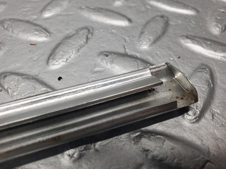 W123 front right door chrome moulding trim used OEM