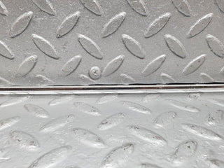 W108 left door card chrome trim used OEM