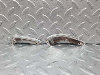 W108 interior door handle chrome trim pair left used OEM