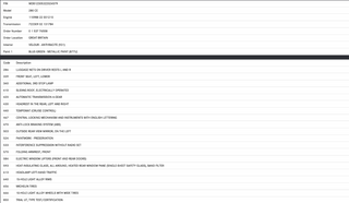 46629 Mercedes-Benz C123 280CE Coupe Front Right Seat Rail