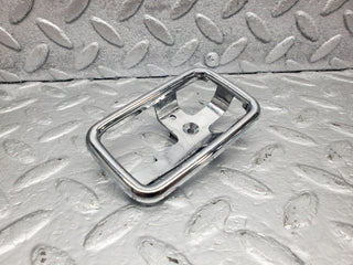 W123 chrome frame door opener right used OEM