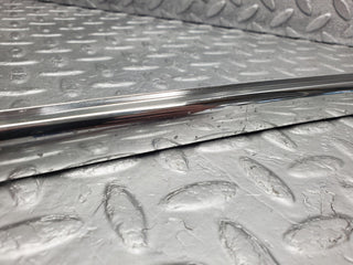 W123 rear right door chrome window channel used OEM
