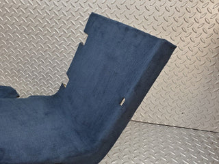 R129 SL rear left wall carpet blue used OEM