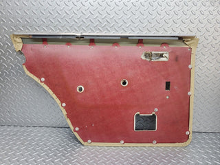 W123 rear right door card beige used OEM